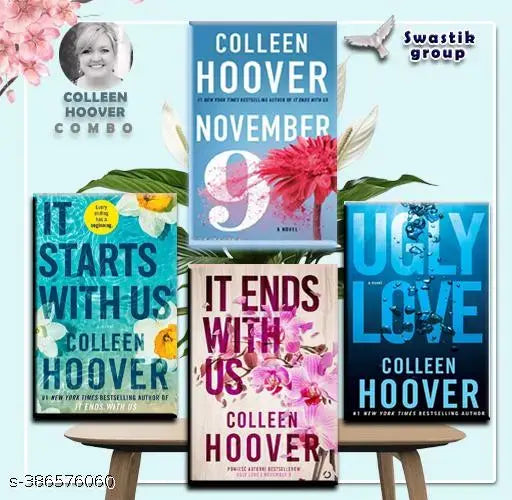 Colleen Hoover Combo:  It start with us + It ends with us + November 9 + Ugly Love Paperback