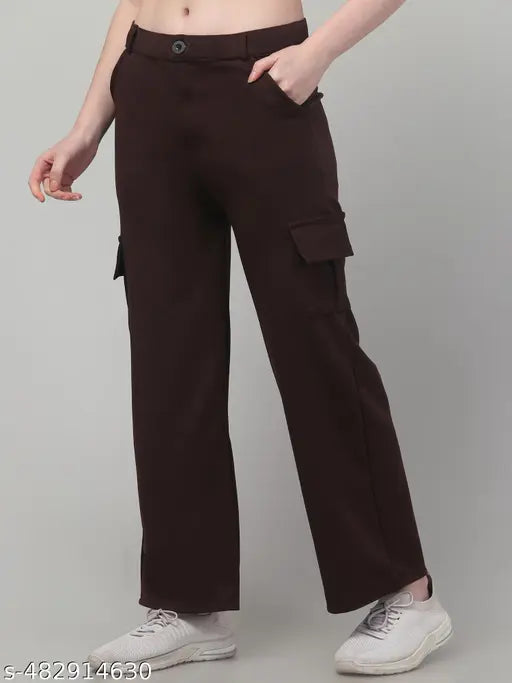 Women solid stylish cargo bell boutam apnts