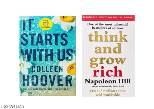 IT STARTS WITH US BY COLLEEN HOOVER +THINK AND GROW RICH BY NAPOLEON HILL