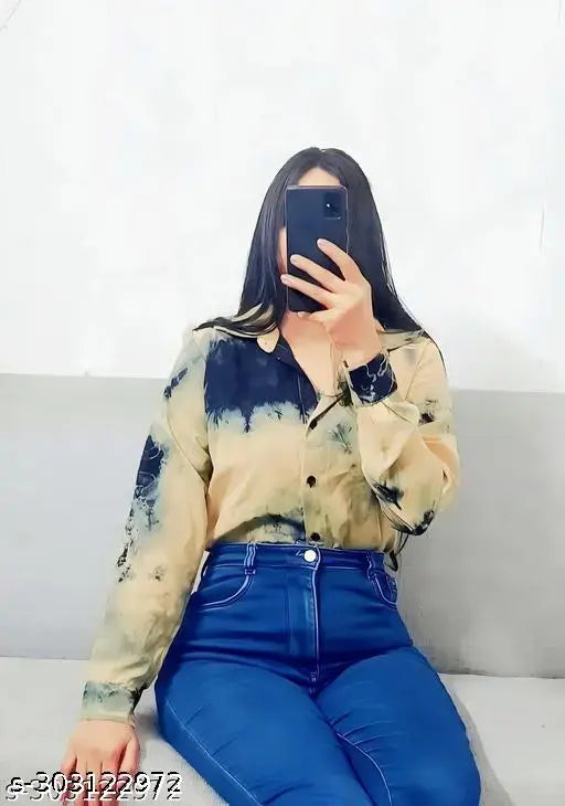 Women Stylish Tie & Dye Chic Shirt