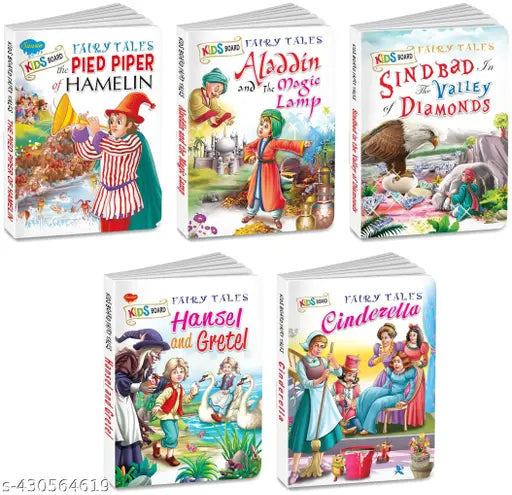 The Pied Piper of Hamelin  Aladdin and the Magic Lamp  Sindbad in the Valley of Diamonds  Hansel and Gretel and Cinderella board books for kids