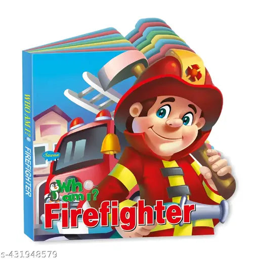 Firefighter die cut board book for kids : Die cut board book for kids  Educational learning book for kids  Board book for kids.