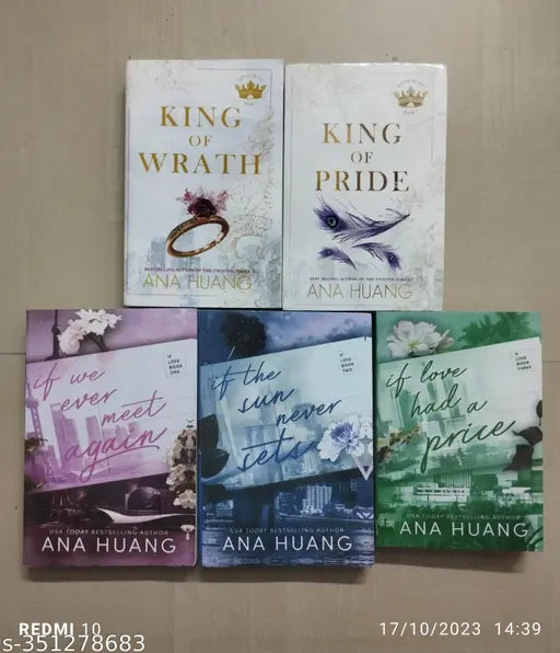 Best Combo Of 5 Books Ana Huang :- (King Of Wrath + King Of Pride + If We Ever Meet Again + If The Sun Never Sets + If Love Had  A Price)  ( English  Paperback  Ana Huang)