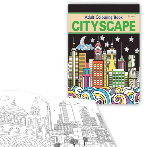 Cityscape - Adult Colouring Book : Artistic relaxation coloring book  City scene drawings for creative minds  Coloring for adults and creativity