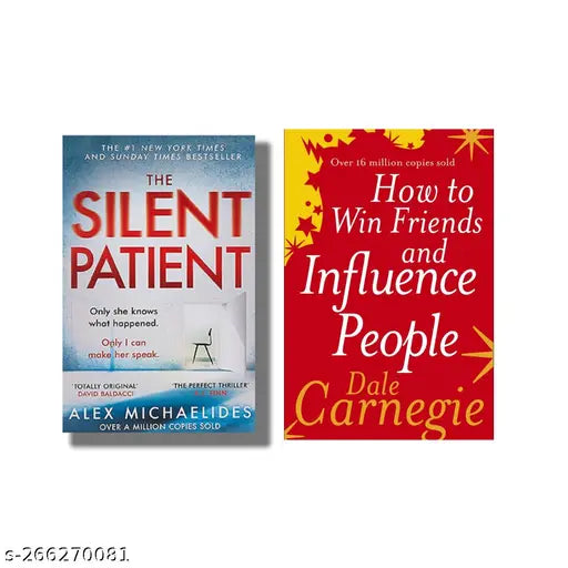 SILENT PATIENT BY ALEX MICHAELIDES +  HOW TO WIN FRIENDS AND INFLUENCE PEOPLE BY DALE CARNEGIE