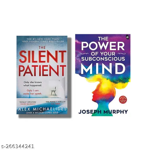 SILENT PATIENT BY ALEX MICHAELIDES +  THE POWER OF SUBCONSCIOUS MIND BY  JOSEPH MURPHY
