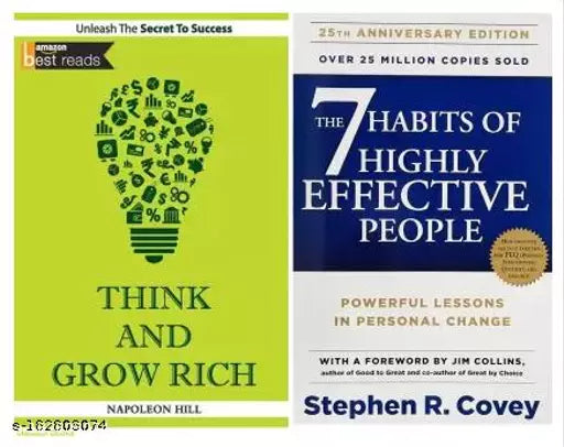 Think And Grow Rich & The 7 Habits Of Highly Effective People  (Paperback  Napoleon Hill  R. Stephen Covey)