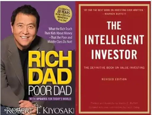 Rich Dad Poor Dad + The Intelligent Investor  (Paperback  Kiyosaki Robert  Graham Benjamin) (2 BOOKS COMBO)