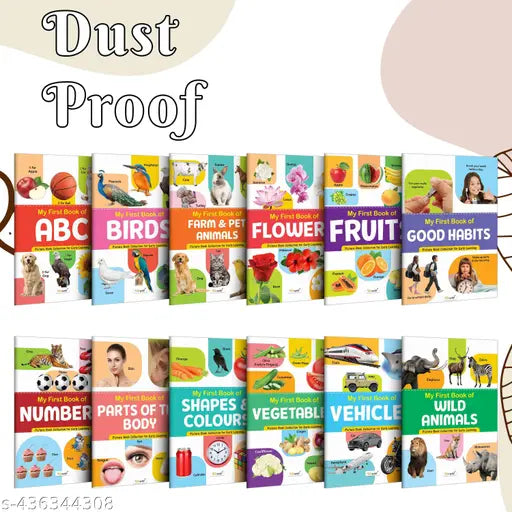 My First Picture Book Collection For Early Learning : Kids first little library  book for kids  Early learning books  Picture book collection With  12 Topics  Gift for best friend