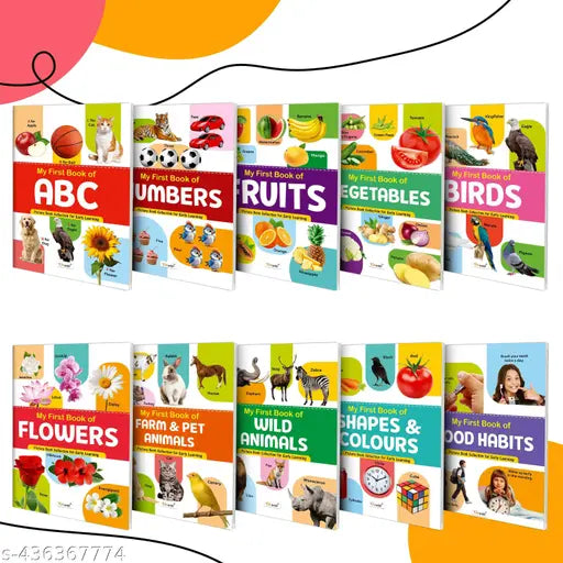 Picture Book Collections For Early Learning  : Kids learning book  My First Picture Book Collection For Early Learning Kid's book collection With 10 Topics