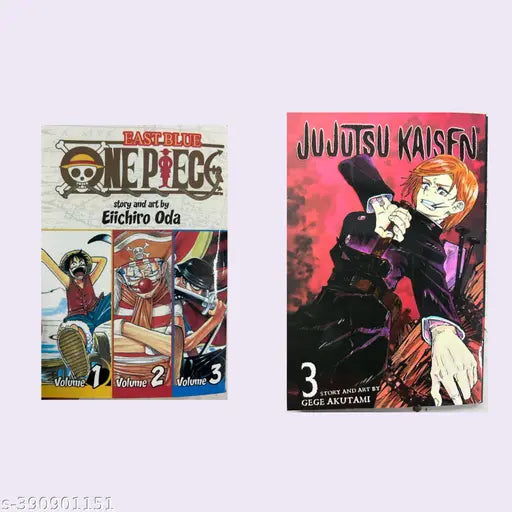 BOOK HUB Jujutsu Kaisen AND ONE PIECE COMBO PACK OF 2
