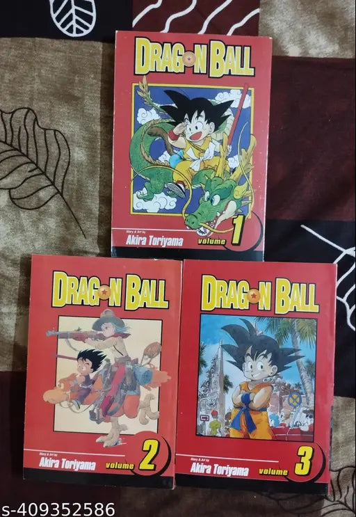 Combo Of 3 Books Manga :- Drag on Ball Volume-1  2 & 3 ( English Paperback  Akira Toriyama)