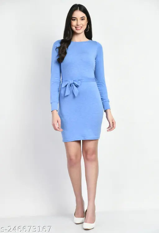 Stylish Solid Bodycon Dress