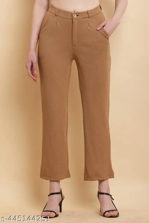 HR brown formal pant