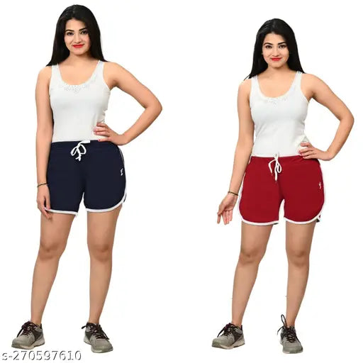 Women's Pack of 2 Black Solid Tights-Activewear