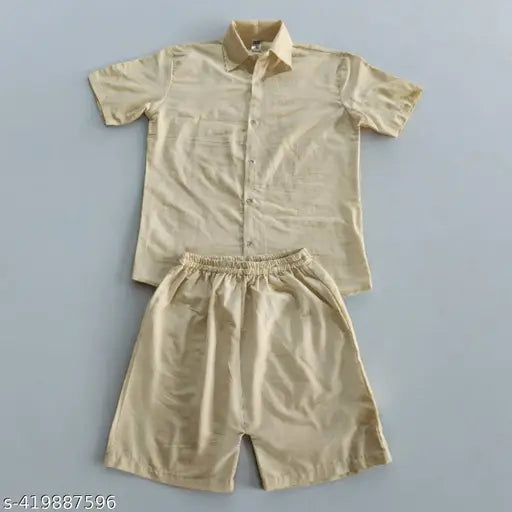 Fancy Mens Shorts  And Shirt Set