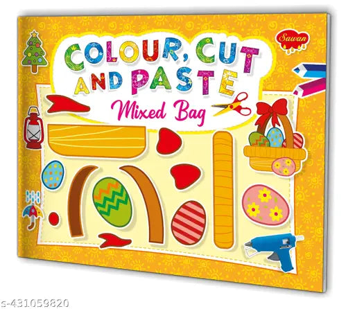 Mixed-Bag for children : Colouring books   Children learning book  cut and paste book (Paperback).