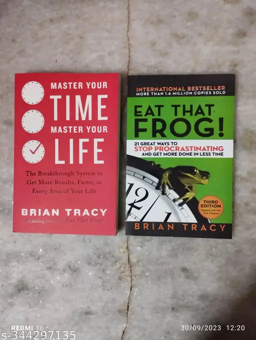 New 2 Book Combo Of :-  Master Your Time Master Your Life + It That Frog! (English  Paperback  Brain Tracy)