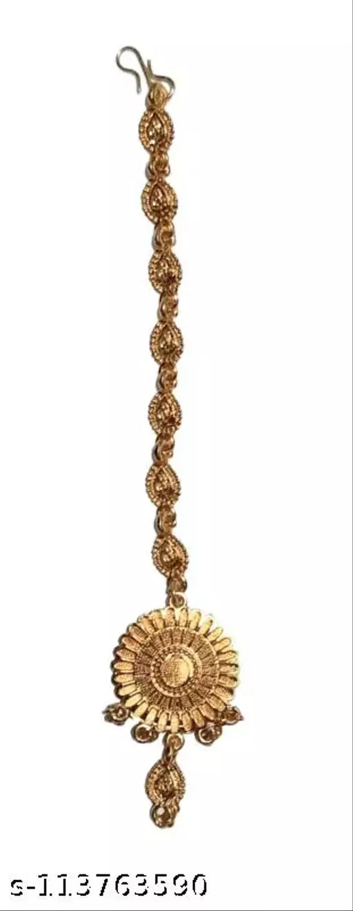 New Alloy & gold plated mang tikka