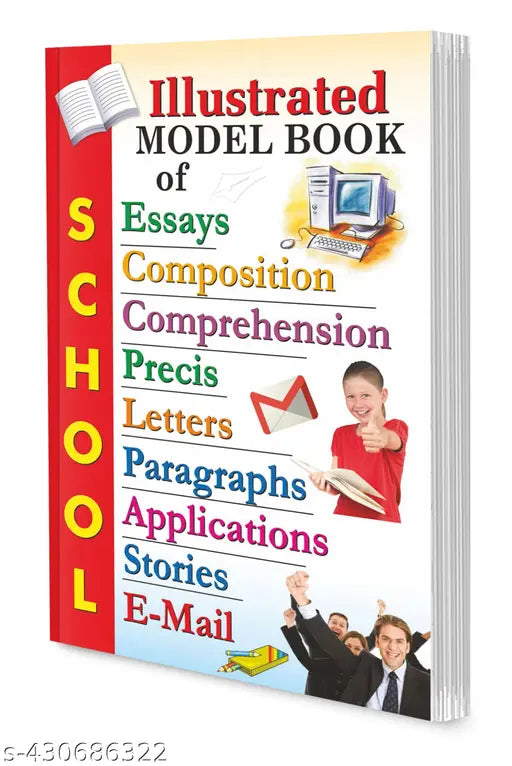Illustrated Model Book of Essays Book : Essays Book for Kids  Illustrated Book of Essays  English Literature Book  Essays Writing strategies - Essays & Unseen Passage Book.