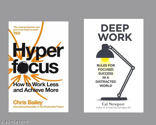 Hyper Focus And Deep Work (Paperback  Chris Bailey And Caaal Newport)