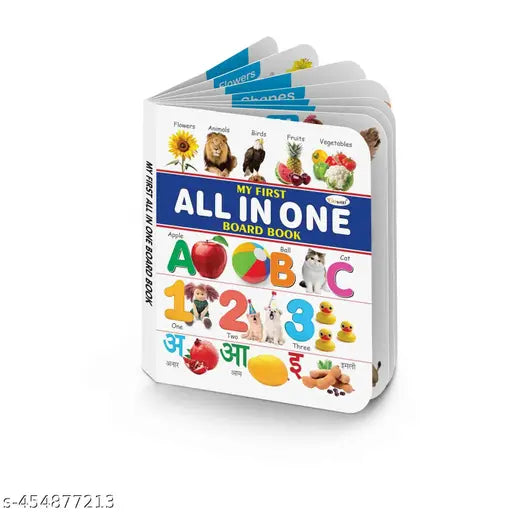 MY FIRST ALL IN ONE BOARD BOOK (English-Hindi) : Early Learning Picture Book Collections  Essential Board Book  gift for Kids