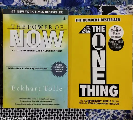 Combo Of 2 Book : The P0wer Of Now + The One Thing (English  Paperback   Eckhart Tolle  Gary Keller)