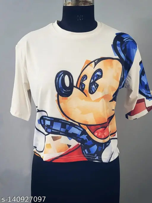Women Girls Printed T-shirts