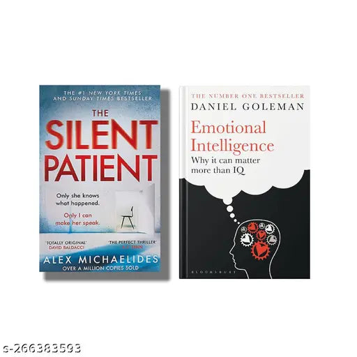 SILENT PATIENT BY ALEX MICHAELIDES + EMOTIONAL INTELLIGENCE  BY DANIEL GOLEMAN