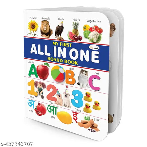 MY FIRST ALL IN ONE BOARD BOOK (English-Hindi) : Learning board book for kids  Educational picture books for toddlers  Collection  birthday gifts for Kids