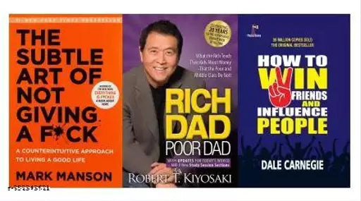 New Most Important Books How To Win Frinds Influnce People & Rich Dad &The Sutable Art Not Giving Combo Pack ;in English Editions 2022  (paperpack  Dale Carnegie)