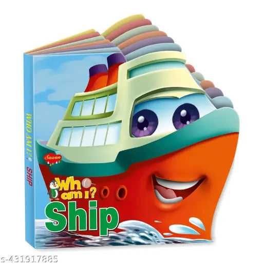 Ship die cut board book for kids : Educational book for kids  Learning books  Die cut board book for kids.