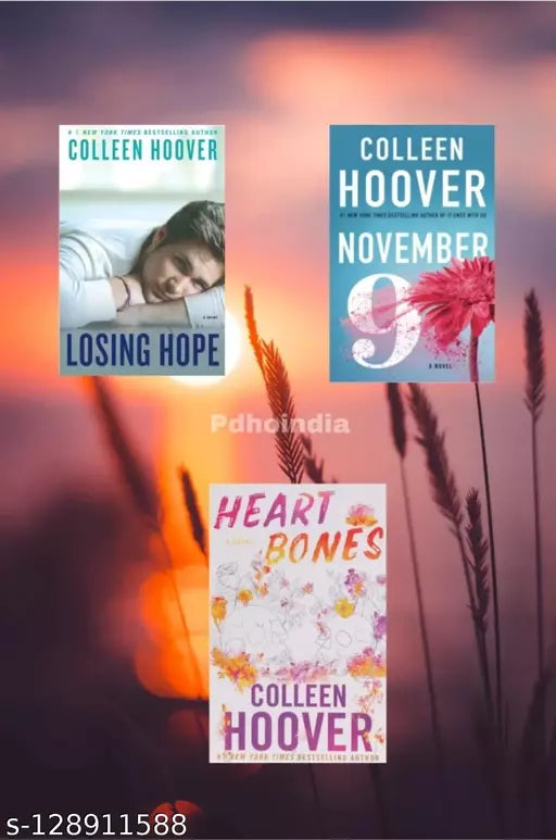 Colleen hoover books combo of three :- Losing hove  november 9  hear bones(paperback  colleen hoover)