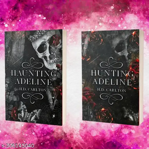 HAUNTING ADELINE + HUNTING ADELINE BY H.D. CARLTON. SUSPENCE NOVELS WITH THRILL AND ROMANCE NOVEL.
