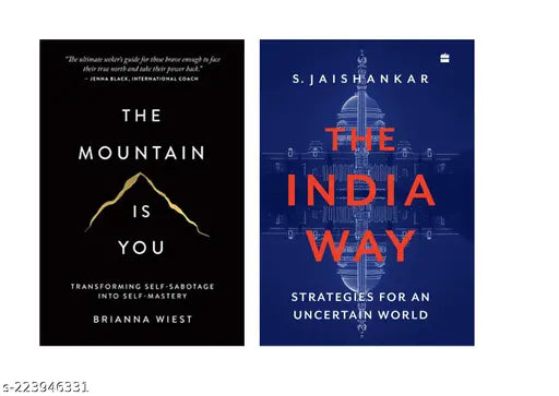THE MOUNTAIN IS YOU BY BRIANNA WIEST + THE INDIA WAY  BY S. JAISHANKAR