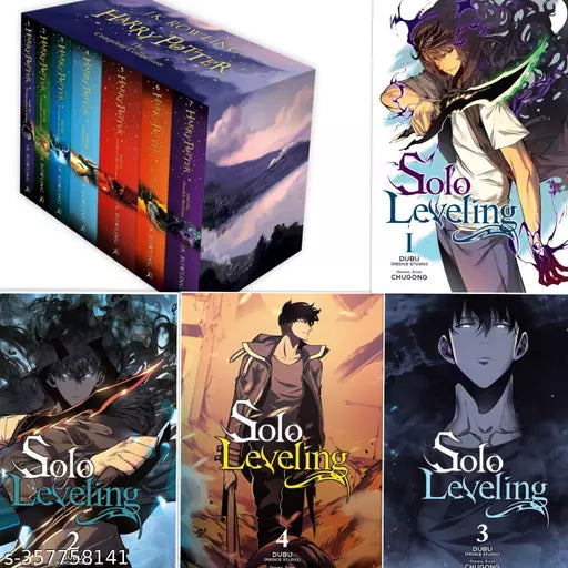Harry Potter Box Set: The Complete Collection  + SOLO LEVELING VOL 1 2 3 & 4 - PAPERBACK