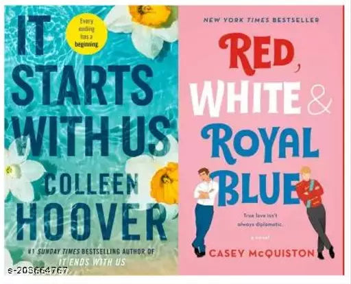 It Start With Us + Red White & Royal Blue (2 BOOKS COMBO)  (Paperback  Colleen Hoover  Casey McQuiston
