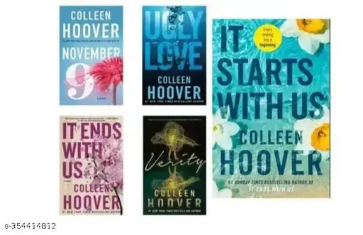 5 Book Combo :- November 9 + Ugly Love + It Ends With Us + Verity + It Starts With Us (English  Paperback  Colleen Hoover)