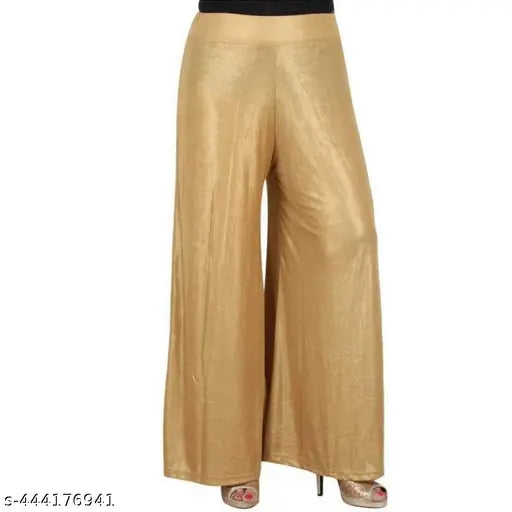 HF plain golden palazzo