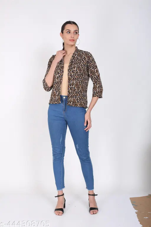 HF Zebra Print Black Shrug
