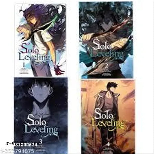 Combo set of 4 Books:- Solo Leveling  Vol. 1   2   3 & 4 (comic) - Paperback  Manga