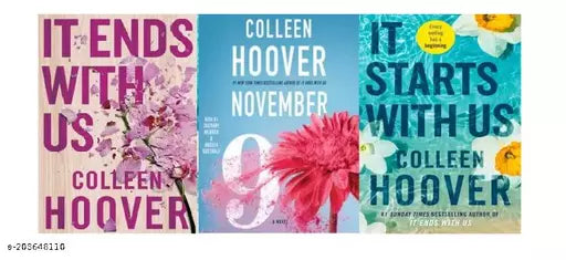 It Ends With Us + It Start With Us + November 9 Best (3 Books Combo) (Paperback Collen Hoover ) Fiction Novels