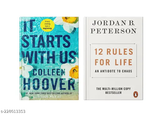 IT STARTS WITH US BY COLLEEN HOOVER +12 RULES FOR LIFE AN ANTIDOTE TO CHAOSJORDAN B. PETERSON