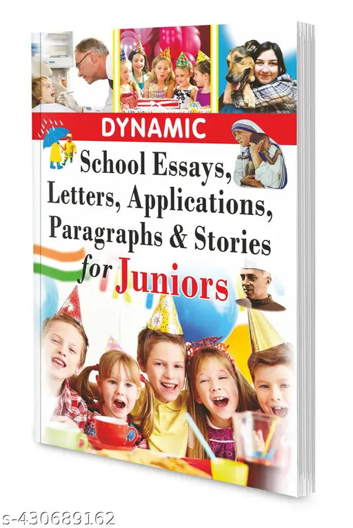 Dynamic School Essays  Letters  Applications  Paragraphs & Stories Book : Letters Writing Books for Kids  Paragraphs & Stories Writing Book for Kids  English Grammar Writing Book - Essays & Unseen Passage Book.