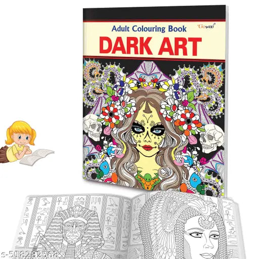 Dark Art - Adult Colouring Book : Creative and Relaxing Colouring Book for Adults and Kids  Adult art coloring  Stress-relief coloring book