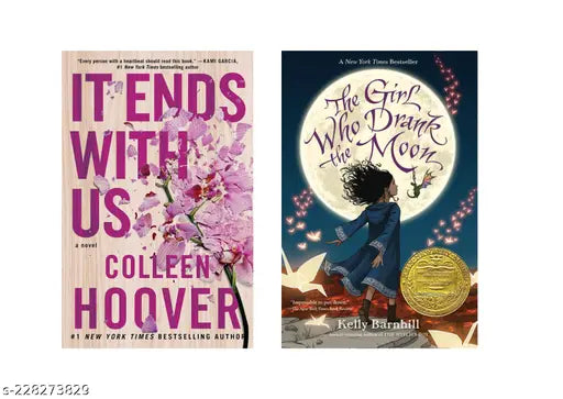 IT END WITH US BY COLLEEN HOOVER + THE GIRL WHO DRANK THE MOON BY KELLY BARNHILL