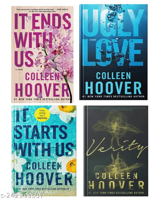 IT END WITH US BY COLLEEN HOOVER  + IT STARTS WITH US BY COLLEEN HOOVER  + UGLY LOVE   BY COLLEEN HOOVER  + VERITY BY COLLEEN HOOVER