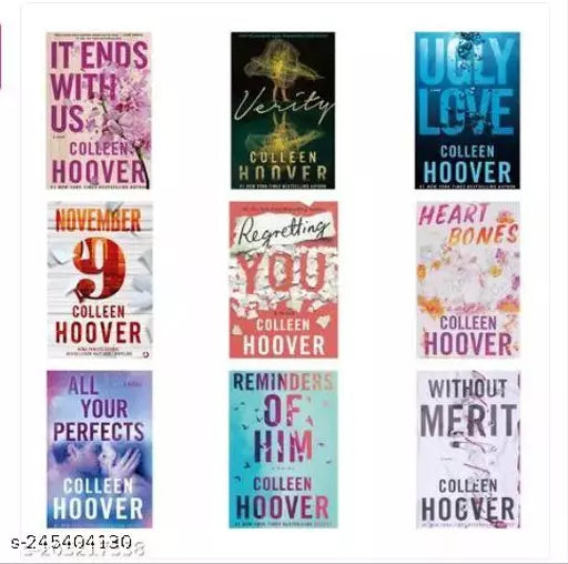 It Ends With Us + Verity + Ugly Love + November 9 + Regretting You + Heart Bones +All Your Perfects + Reminder Of Him + Without Merit (Combo by Colleen Hoover)