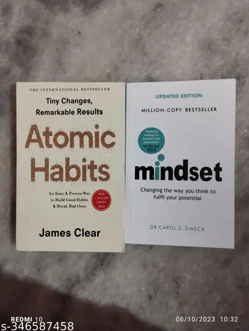 Best Combo Of 2 Book :- Atomic Habits + Mindset (James Clear  Dr. Carol S. Dweck)