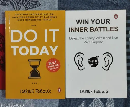 Set Of 2 Book :- Do it Today + Win Your Inner Battles  (English  Paperback  Darius Foroux)